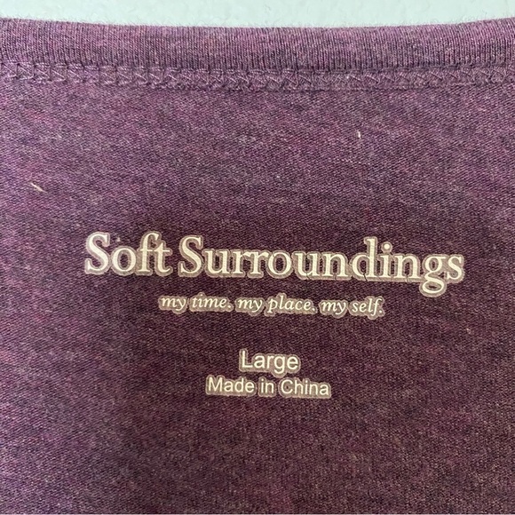 Soft Surroundings Purple Odette Tunic Top Size L - Picture 4 of 7